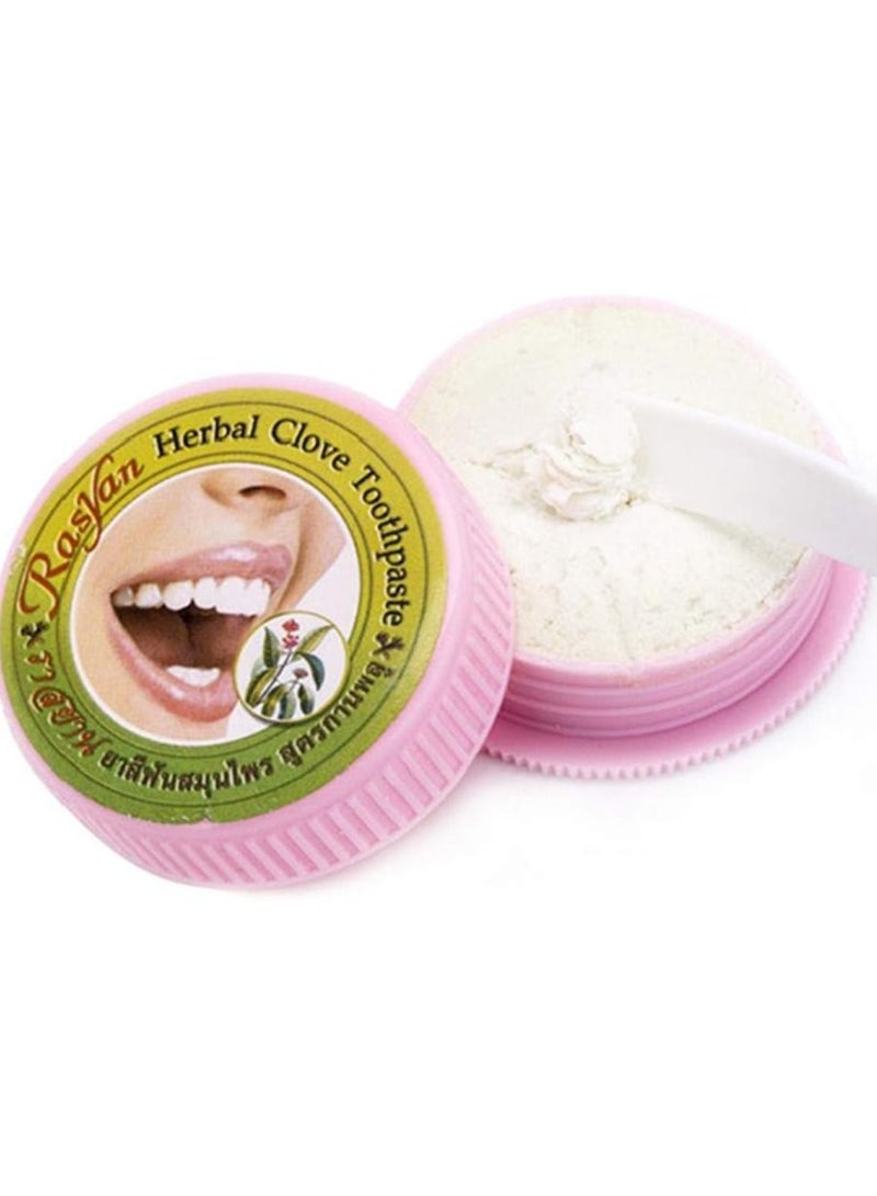 Rasyan Herbal Clove Toothpaste White 25g - Image 1