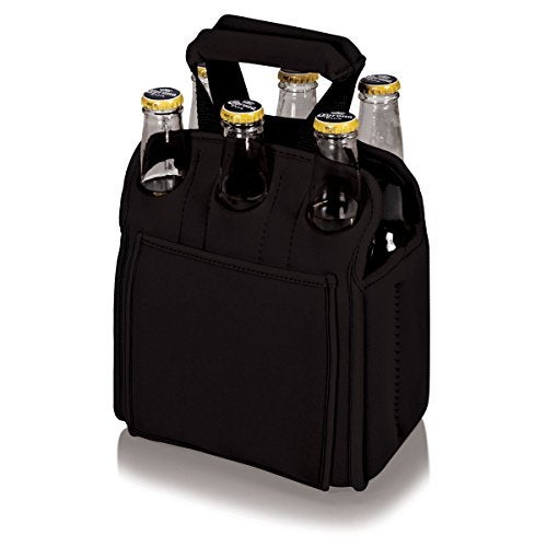 PICNIC TIME ONIVA - a Picnic Time Brand Six Pack Insulated Beverage Tote, Black - Image 1