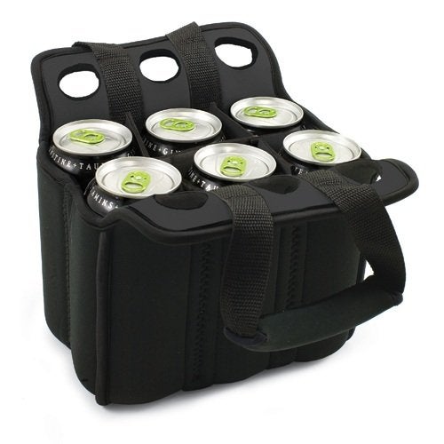 PICNIC TIME ONIVA - a Picnic Time Brand Six Pack Insulated Beverage Tote, Black - Image 2