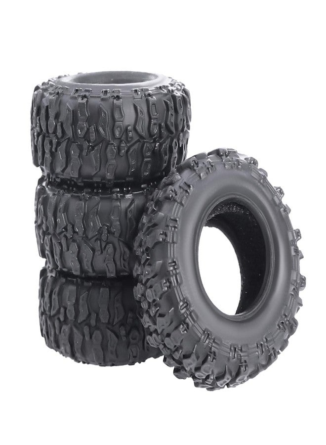 FACCNOY 4pcs 0.7'' Soft Rubber Tires with Sponge Insert Tire Skins for Axial 1/30 SCX30 Ford Bronco Jeep Wrangler JLU 4x4 RC Crawler Upgrade - Image 1