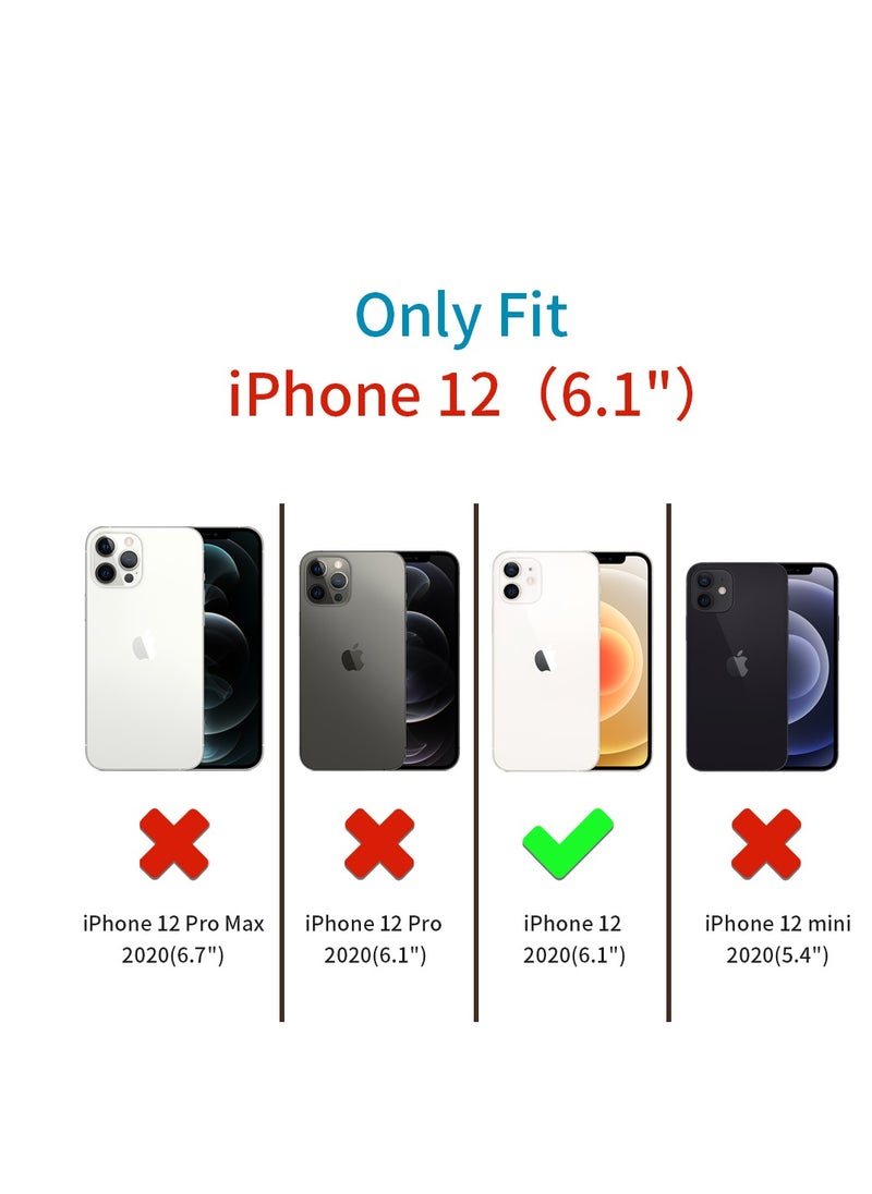 INFOSUN - INFOSUN Compatible with apple iPhone 12 Full Coverage for Protective Case, Ultra Slim Soft Silicone Gel TPU Cover, Matte Surface Ultra-Thin Case, for iPhone 12 (Black) - Image 1