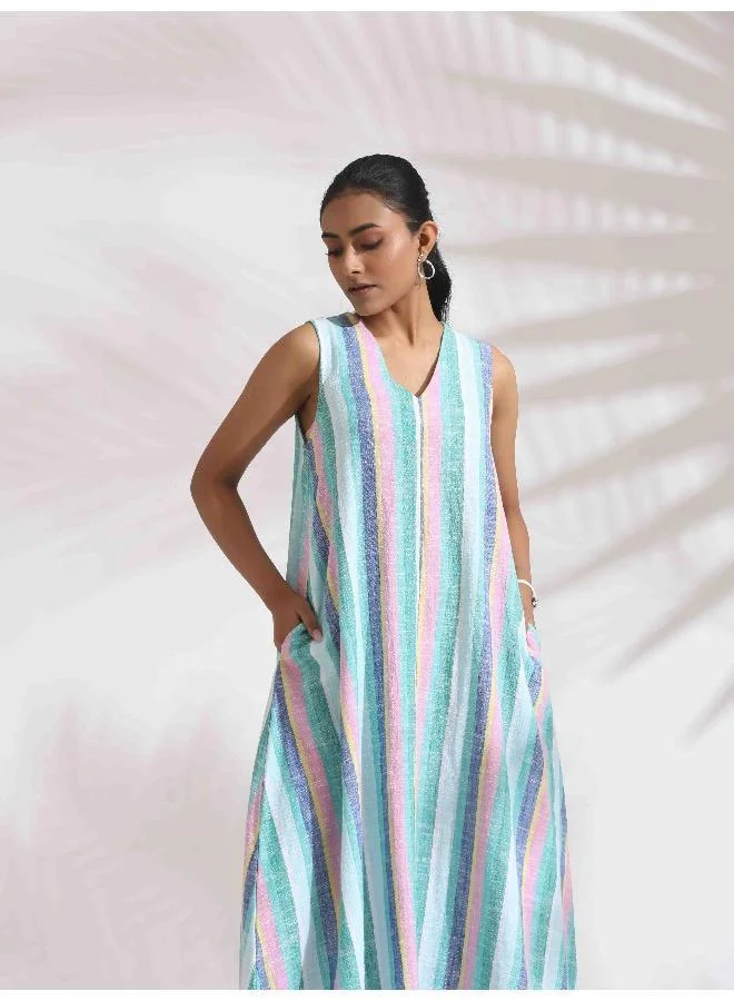 trueBrowns Striped Sleeveless Dress