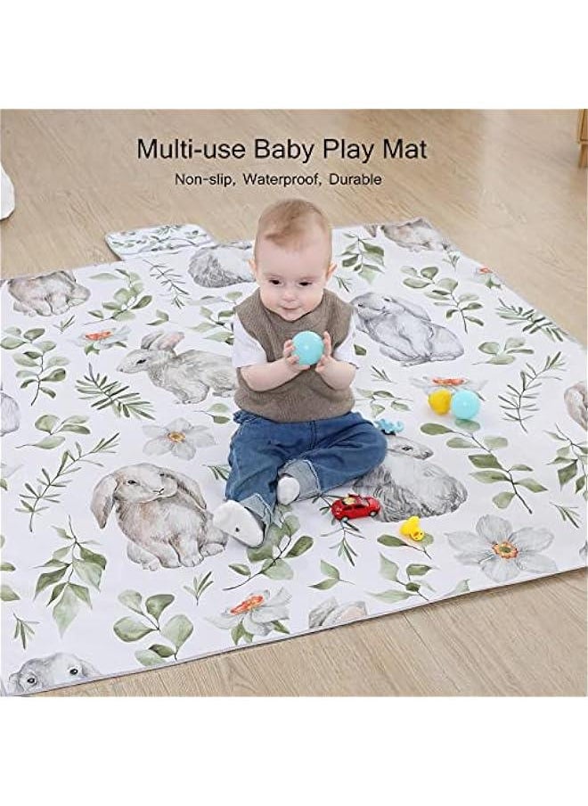 xozgdovg - Insular Baby Splash Mat for High Chair/Crafts, Non-slip Waterproof Floor Cover, Portable Picnic Mat, 51x51 Inch - Image 1