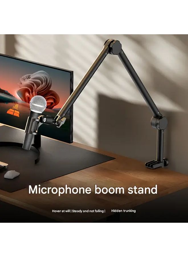 Universal Cantilever Wireless Microphone Stand For Live Broadcast Studio 1pc LS24 Bracket - Image 1