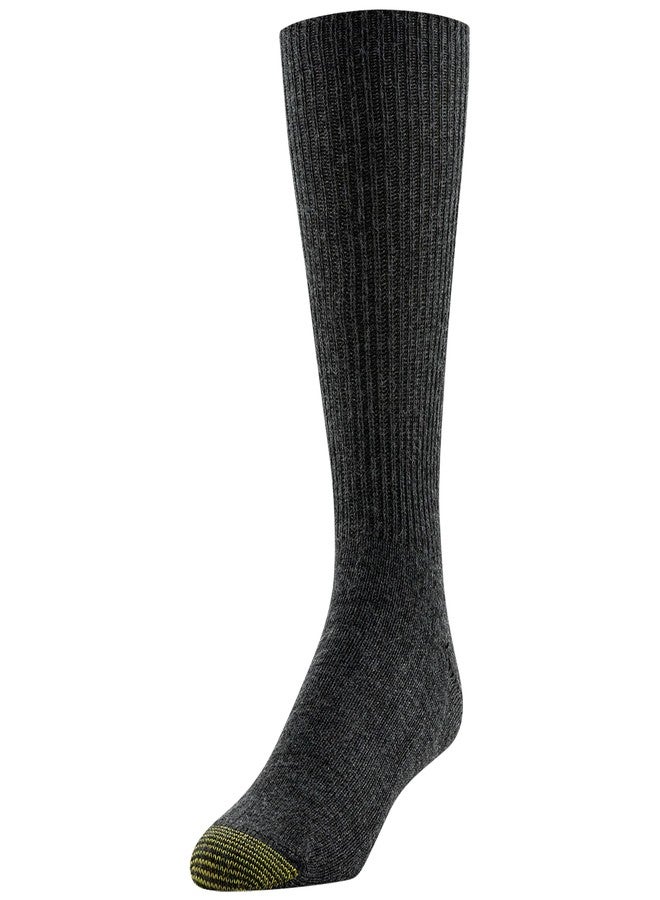 GOLDTOE Men's Fluffies Casual Crew Socks, Assorted (3-Pairs), Large - Image 2