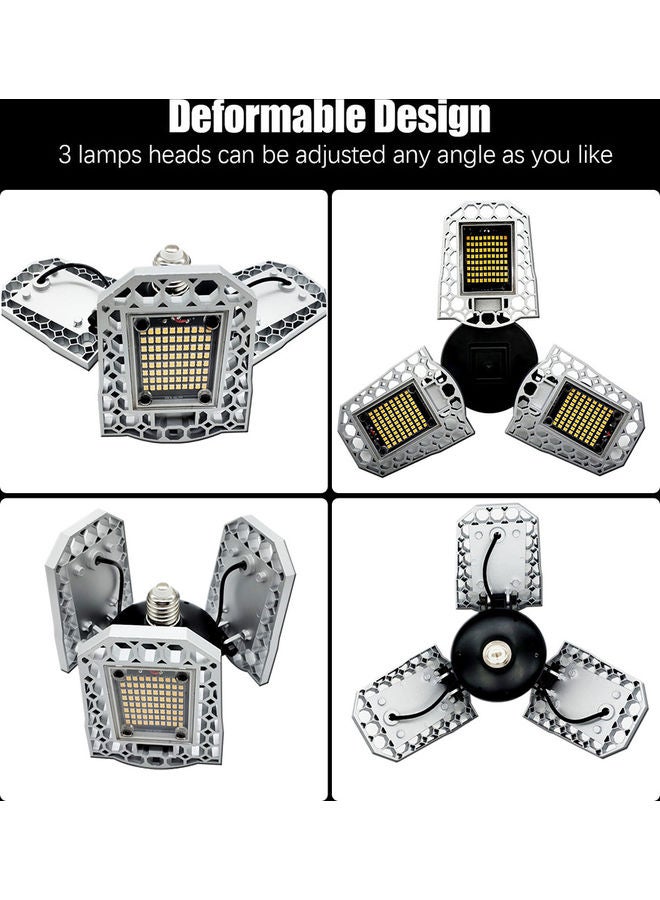 Loquat Adjustable LED Garage Ceiling Light Silver - Image 5