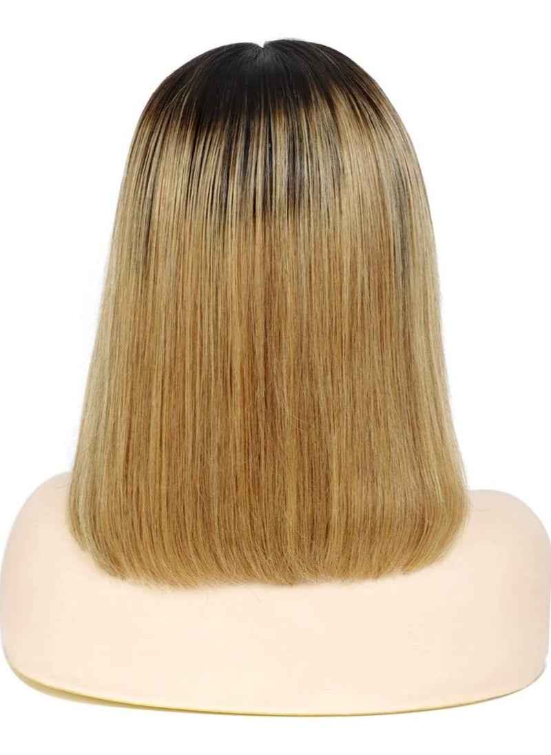 Estelle Short Bob Wig Human Hair 13x4 Frontal Lace Wig for Black Women Glueless Wigs Human Hair Pre Plucked Color No 7  - Image 2