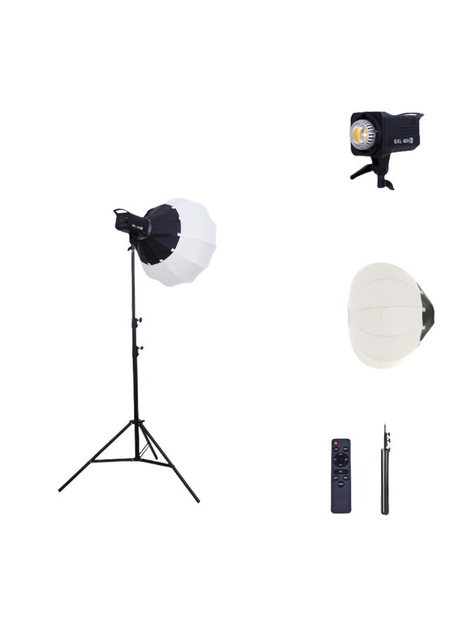 Glanfen Professional Photography Studio Lighting Kit,160W 2700K-6500K Professional COB Led Video Ligh with 65cm Softbox & Adjustable Stand for Photo/Video/Live Streaming - Image 1