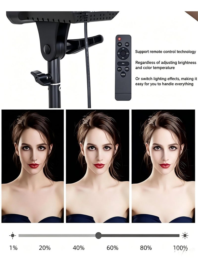Glanfen Professional Photography Studio Lighting Kit,160W 2700K-6500K Professional COB Led Video Ligh with 65cm Softbox & Adjustable Stand for Photo/Video/Live Streaming - Image 4
