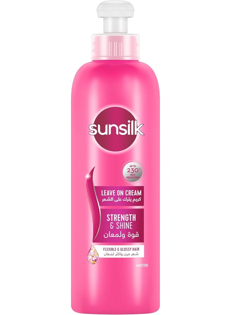 Sunsilk Leave-On Cream with Coconut Oil for Strength, Shine & Heat Protection, 200ml - Image 1