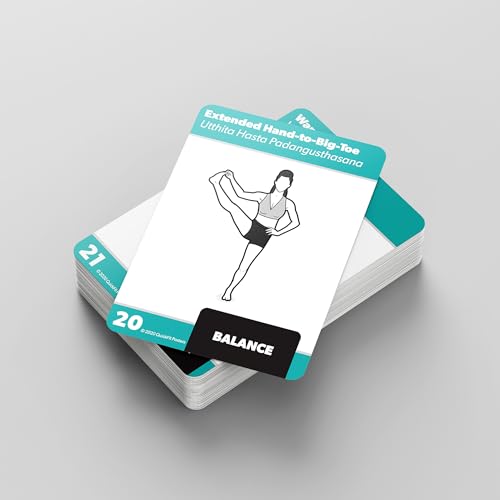 Palace Learning Yoga Pose Exercise Cards - Yoga Positions and Workout Fitness Cards with Over 50 Poses - 2.5" x 3.5" - Image 3