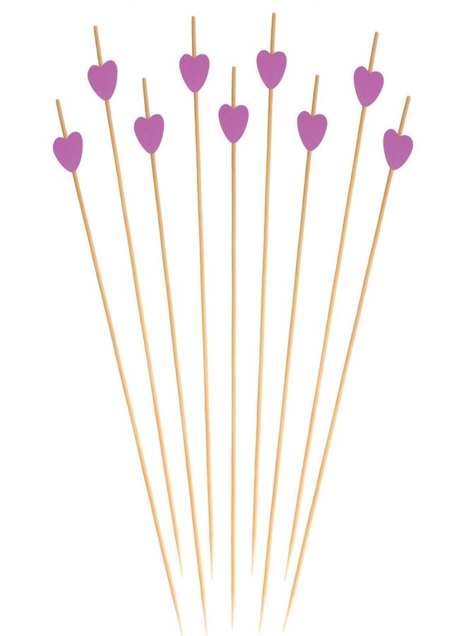 بامبو إم إن أسياخ تقديم الطعام والشراب من الخيزران الأرجواني من بامبو إم إن، بطول 8.3 بوصة، مثالية للمناسبات والحفلات والمطاعم والبوفيهات، 100 قطعة - Image 4