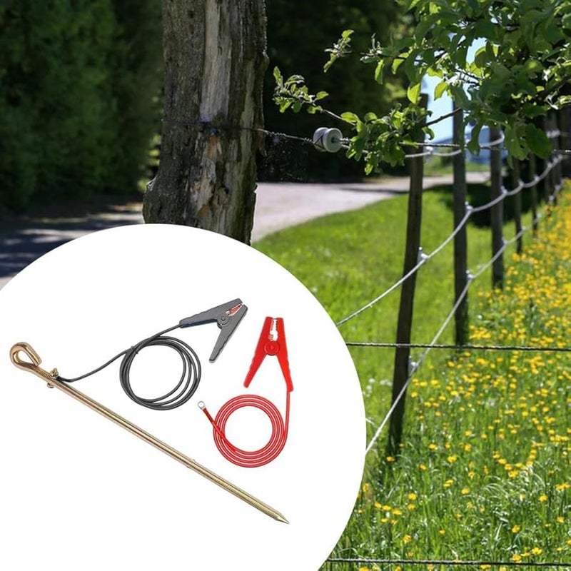 3 حزمة قضيب التأريض لسلك السياج الكهربائي مع ملحقات المشبك - Image 3