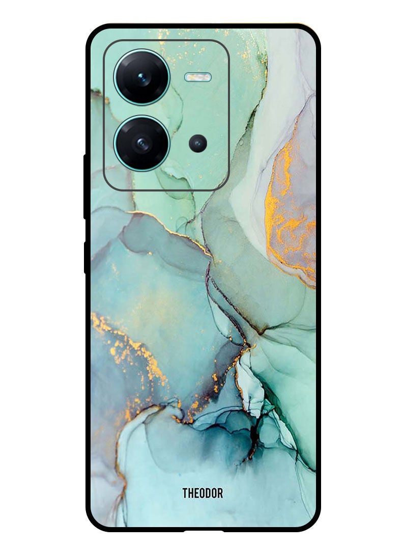 Theodor Protective Case Anti Scratch Shock Proof Bumper Cover For  Vivo V25 Crack Lines - Image 1