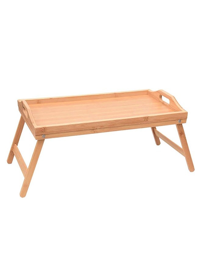 Bukela Wooden Tray Table Portable Foldable Computer Laptop Desk Adjustable Notebook Desk Table Bed Sofa Breakfast Tray Picnic Table Studying Table  - Image 3