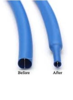 KNP KNP Blue Heat Shrink Sleeve, Size 1 meter, Length: 20mm Blue Heat Shrink Sleeve is a premium-quality, versatile solution designed to insulate and protect larger electrical connections and components.  - Image 4