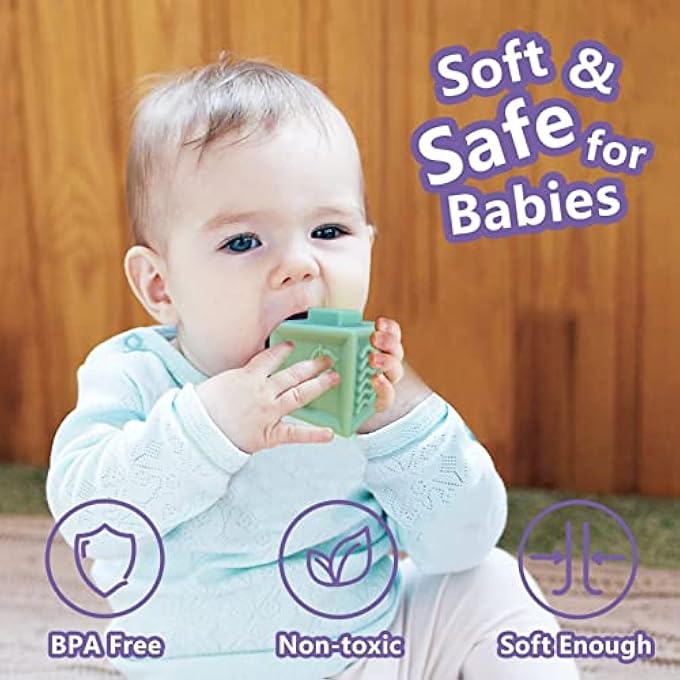 23 قطعة ألعاب للأطفال 6-12 شهرًا، ألعاب مونتيسوري للأطفال بعمر سنة، كتل بناء للتكديس للأطفال من 1-3 سنوات، لعبة ناعمة للأطفال الرضع 0-6 أشهر، كرة حسية للأطفال من 0-3-6-9-12 شهرًا - Image 5