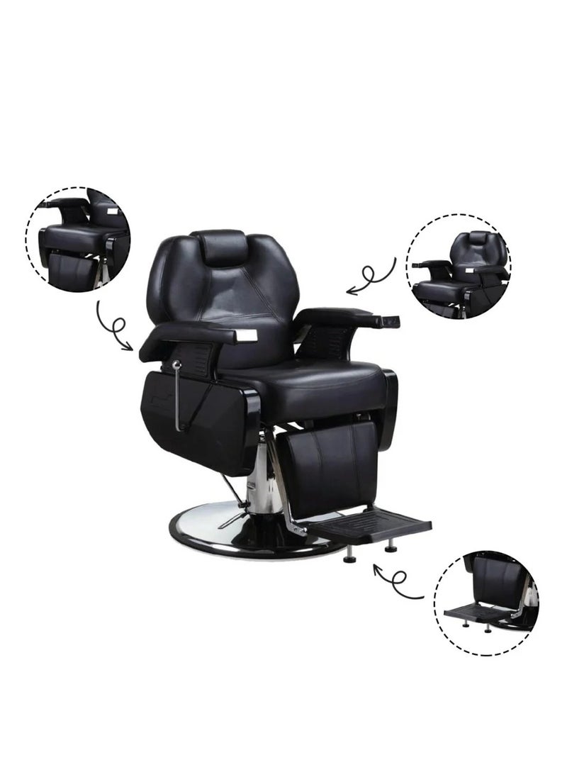Waterproof Genuine Leather Barber Chair