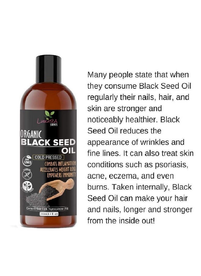 Luxura Sciences Black Seed Oil, Kalonji Oil For Hair, Cold Pressed : 250 Ml.  - Image 4