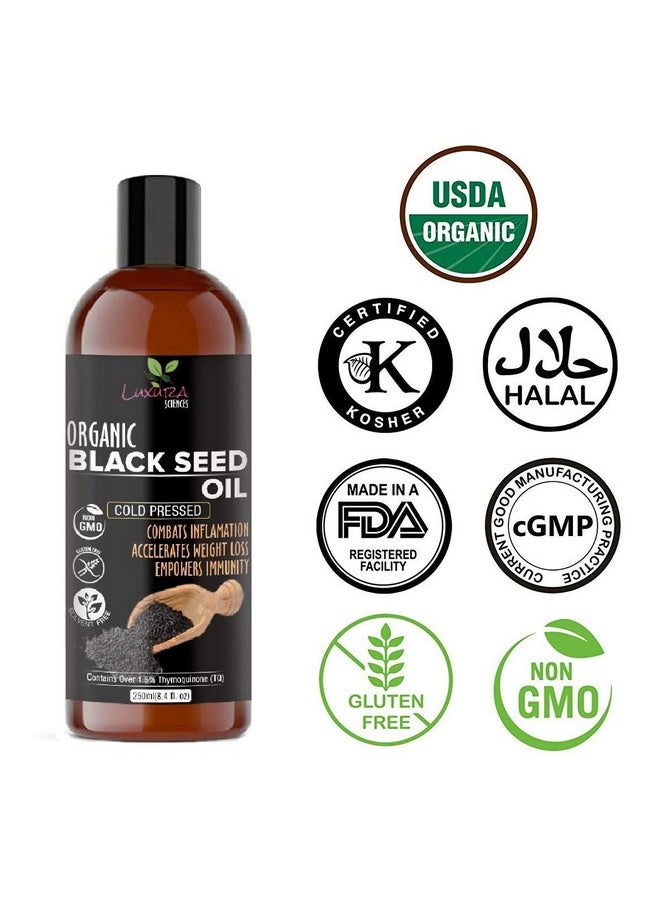Luxura Sciences Black Seed Oil, Kalonji Oil For Hair, Cold Pressed : 250 Ml.  - Image 2