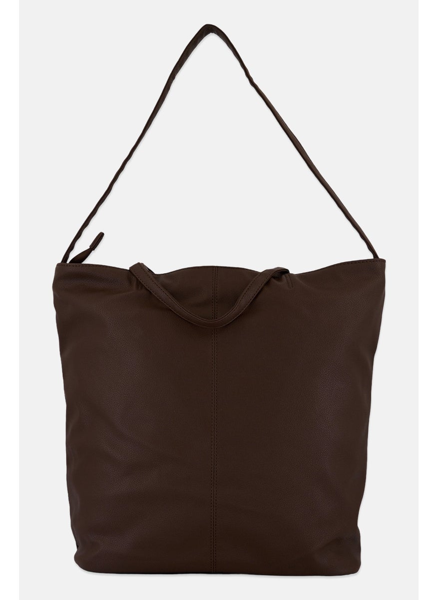 London Fog - Women Brand Logo Tote Bag 40 H x 46 L x 15 W, Brown - Image 1
