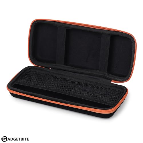 GadgetBite Portable Electronic Accessories Organizer - Travel-Friendly EVA Pouch for Vlogging Camera, USB Cables, Power Banks, Adapters, Hard Disks, and More (Orange) - Image 4