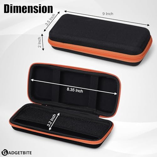 GadgetBite Portable Electronic Accessories Organizer - Travel-Friendly EVA Pouch for Vlogging Camera, USB Cables, Power Banks, Adapters, Hard Disks, and More (Orange) - Image 5