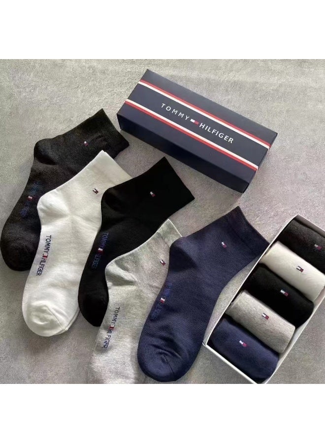 Tommy Hilfiger Sport جوارب رياضية مريحة للرجال (5 قطع)