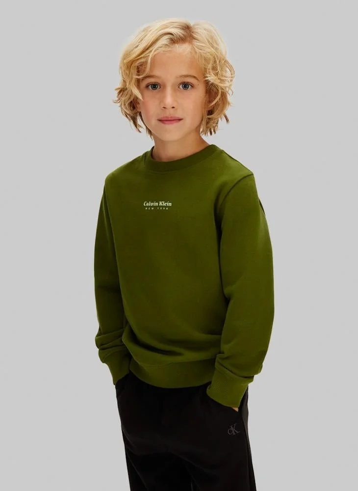 Calvin Klein Jeans Youth Logo Pullover Sweatshirt