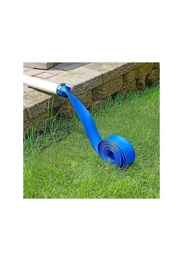 AQ AQSON خرطوم تصريف المياه AQSON 3' x 32 Ft ثقيل الوزن - خرطوم تصريف مسبح معزز لنقل المياه - Image 5