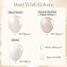 Leraqertra 60pcs Double Stuffed Pearl Balloons 12inch Pearl White Balloons White Latex Balloon for Wedding Bridal Baby Shower Birthday Party Decorations - Image 4