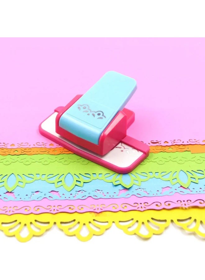 Small Size Labor-Saving Rim Pressing Device 8721 Floral Edge Printing Machine For Kindergarten Handmade DIY Creation Metal Mater-Color:Labor-saving Edge Pressing Machine (3# Small Brocade Belt)  - Image 3
