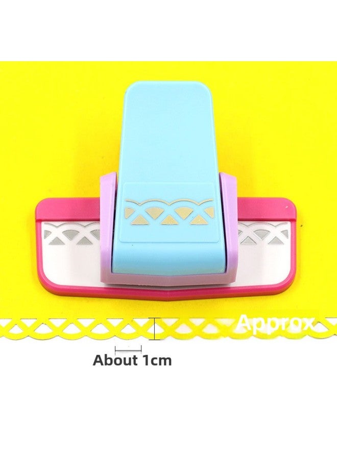 Small Size Labor-Saving Rim Pressing Device 8721 Floral Edge Printing Machine For Kindergarten Handmade DIY Creation Metal Mater-Color:Labor-saving Edge Pressing Machine (3# Small Brocade Belt)  - Image 1