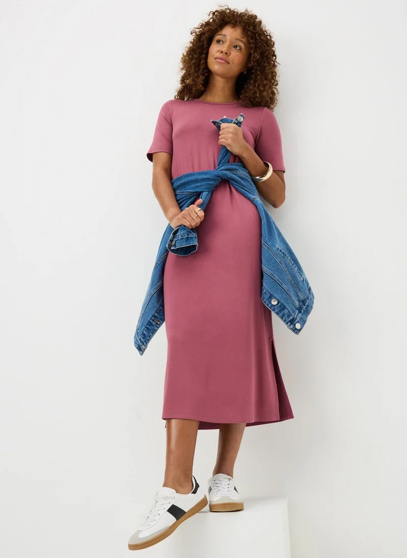 Matalan Raspberry T-Shirt Midi Dress