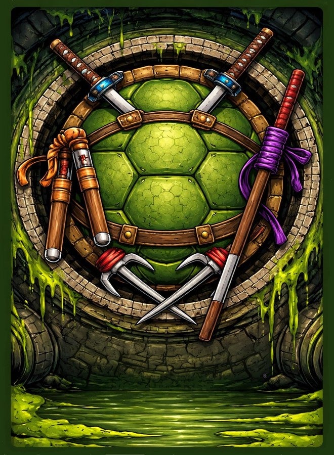 Neptten MTG Sleeves, TMNT Card Sleeves MTG & TCG 103ct Standard Size Compatible with Magic the Gathering Sleeves with Matte Art for Trading Card Deck Protection - Image 1