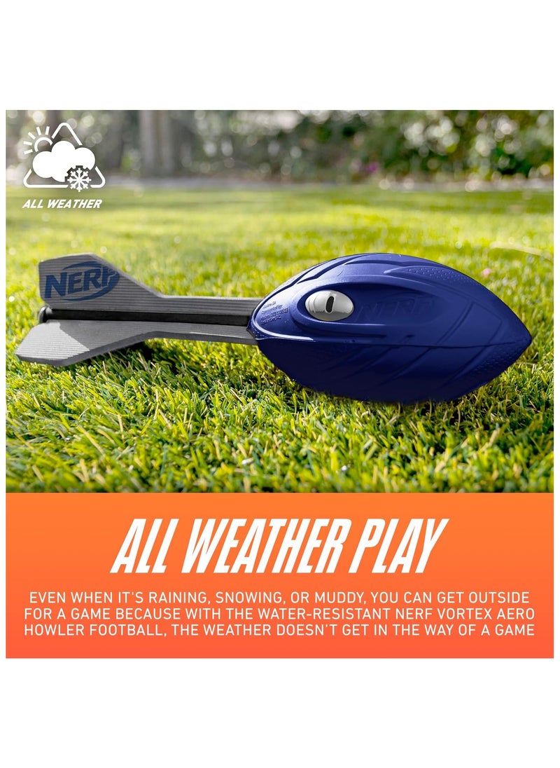 HASBRO - NERF Vortex Aero Howler Foam Ball – Classic Long-Distance Football - Flight-Optimizing Tail - Hand Grip  - Image 3