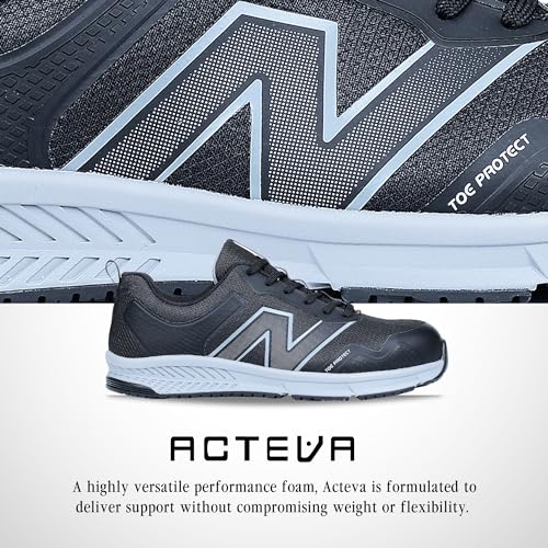 New Balance Men's Aluminum Toe Evolve Industrial Shoe, Black/Grey, 8.5 - Image 3