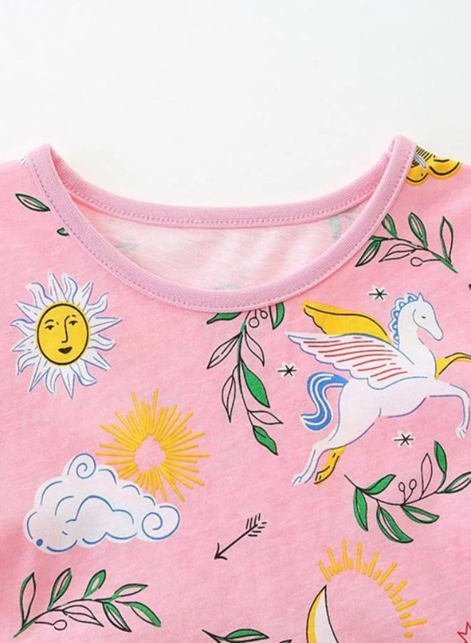 YUNIQEE Printed Fit-and-Flare Dress