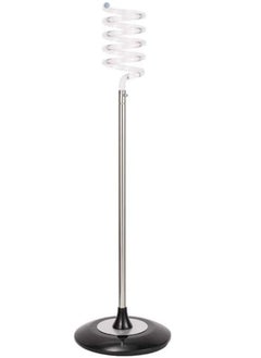 LA PERLA TECH  Hair Dryer Bracket Spiral Spring Type Standing Stainless Steel Hair Salon Home Acrylic Hair Dryer Stand, white  - Image 1
