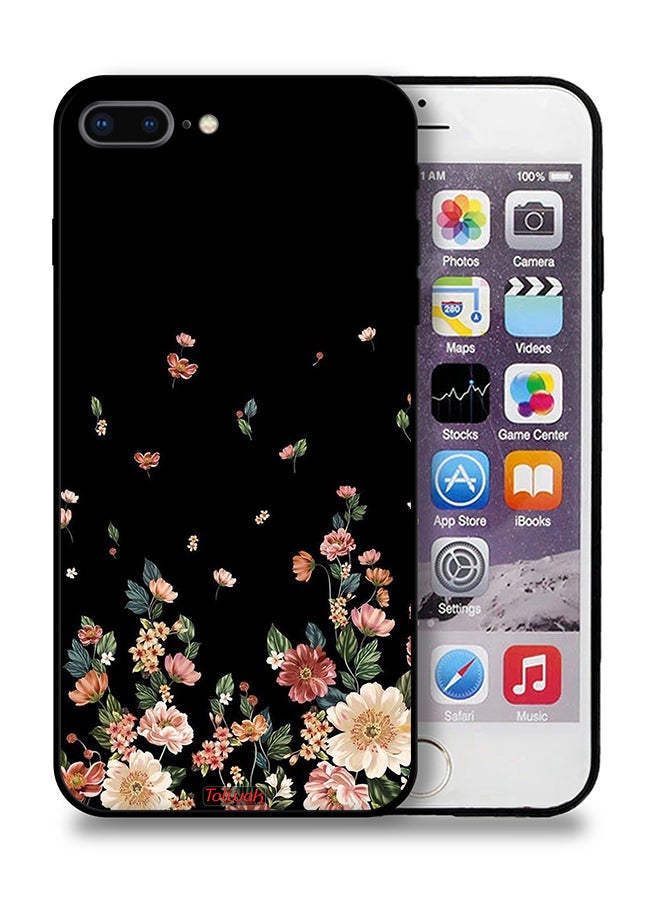 Tolwak Apple iPhone 8 Plus Protective Case Small Flowers In Bottom - Image 1