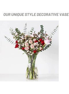 Garlo Glass Vase Large Flower Vase Transparent Tall Vase Glass Vases for Flowers Decorations for Living Room Floral Vase for Dining Table  - Image 5