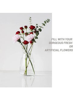 Garlo Glass Vase Large Flower Vase Transparent Tall Vase Glass Vases for Flowers Decorations for Living Room Floral Vase for Dining Table  - Image 3