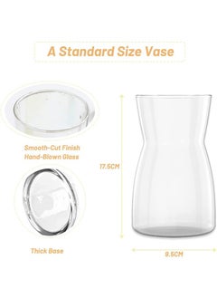 Garlo Glass Vase Large Flower Vase Transparent Tall Vase Glass Vases for Flowers Decorations for Living Room Floral Vase for Dining Table  - Image 2
