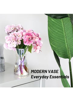 Garlo Glass Vase Large Flower Vase Transparent Tall Vase Glass Vases for Flowers Decorations for Living Room Floral Vase for Dining Table  - Image 4