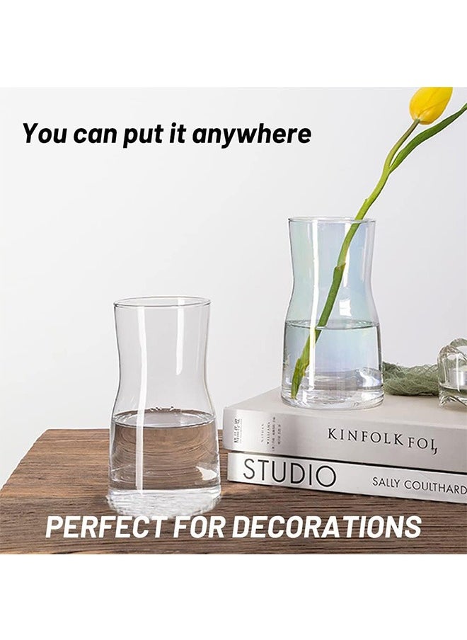 Glass Vase Large Flower Vase Transparent Tall Vase Glass Vases for Flowers Decorations for Living Room Floral Vase for Dining Table