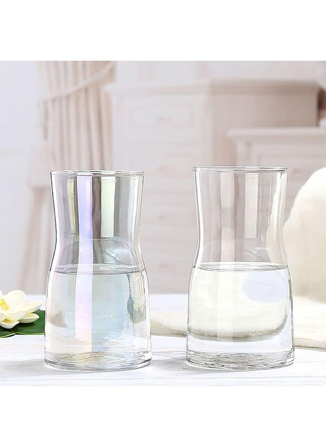 Glass Vase Large Flower Vase Transparent Tall Vase Glass Vases for Flowers Decorations for Living Room Floral Vase for Dining Table