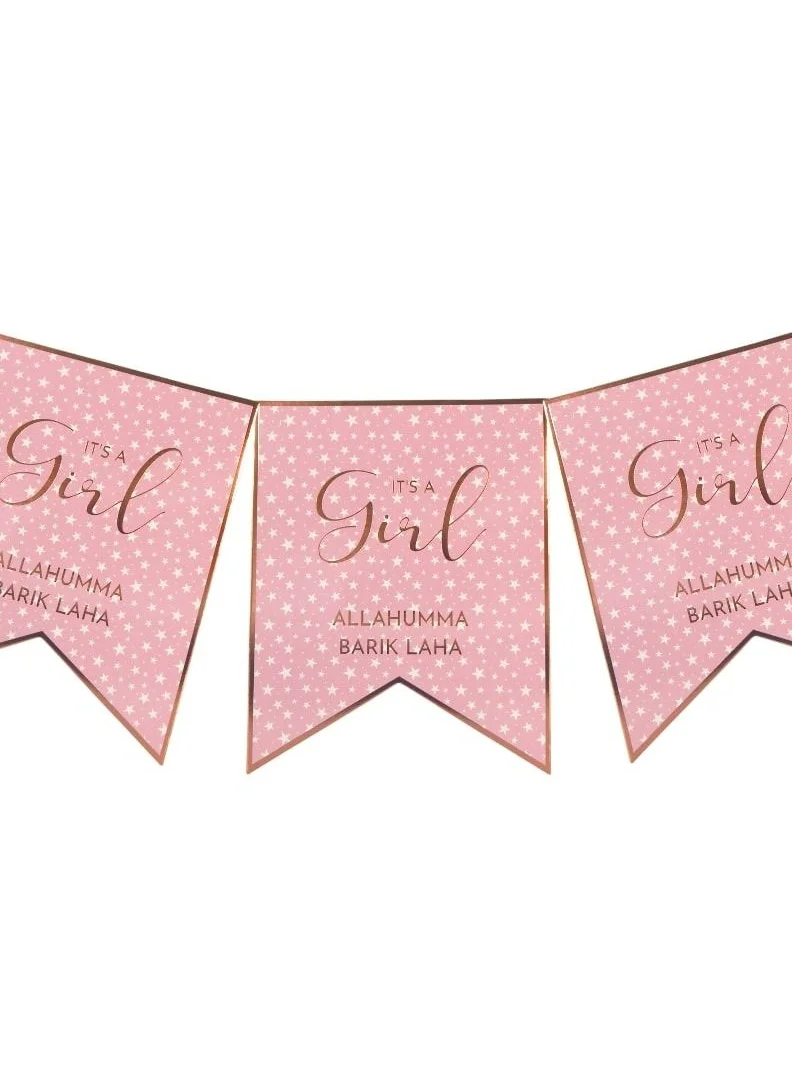 Peacock Supplies Peacock Supplies Baby Girl Banner, 2m - Celebration Party Decor