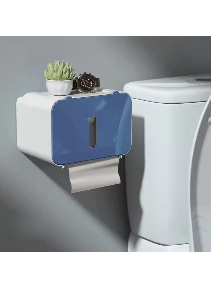 Tissue Box Holder Touch-sensitive Paper Towel Output USB Charging No Punching Required Waterproof and Moisture-proof Tissue Cover Top Storage or Mobile Phone Holder - Image 3