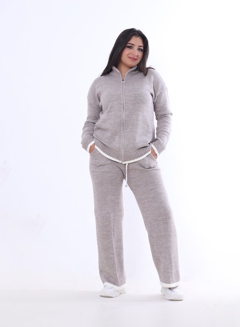 BEBO Comfortable jacket and pants set_Gray - Image 2