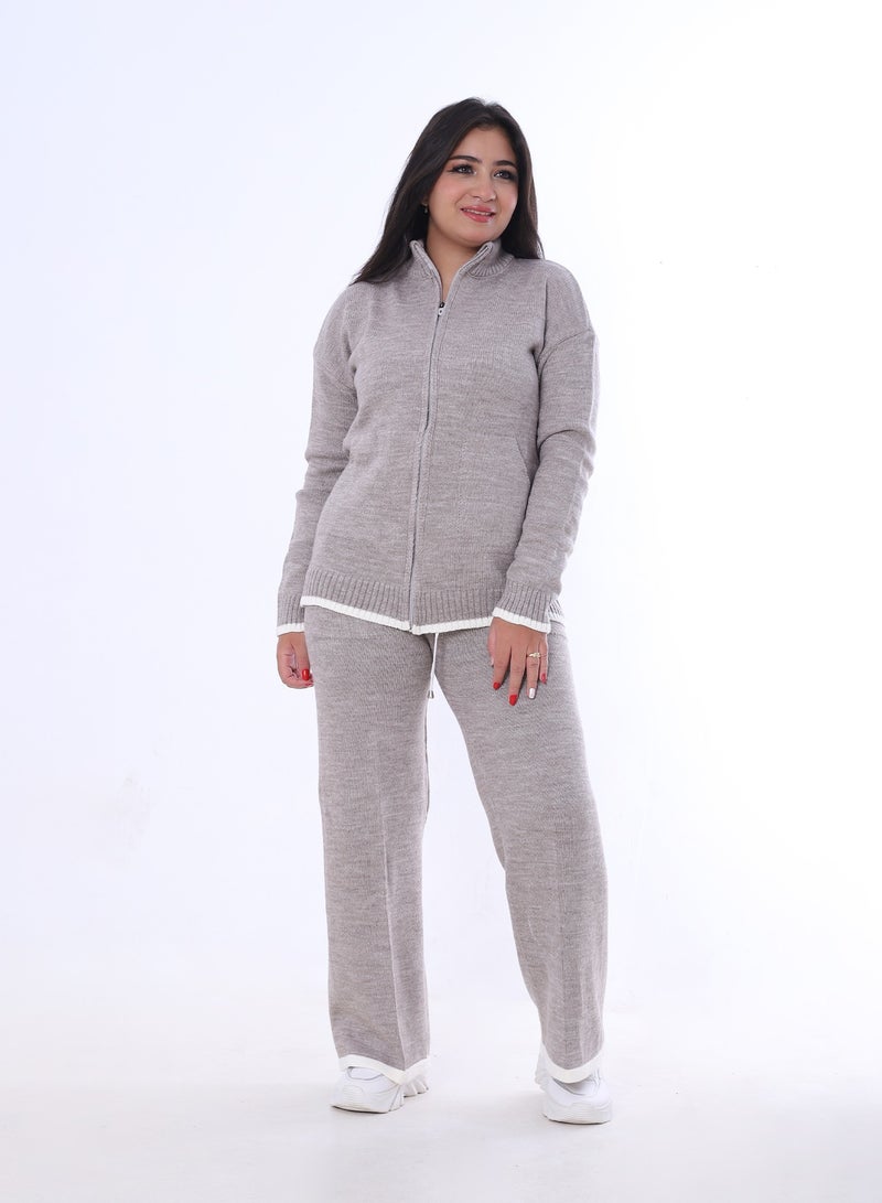 BEBO Comfortable jacket and pants set_Gray - Image 1